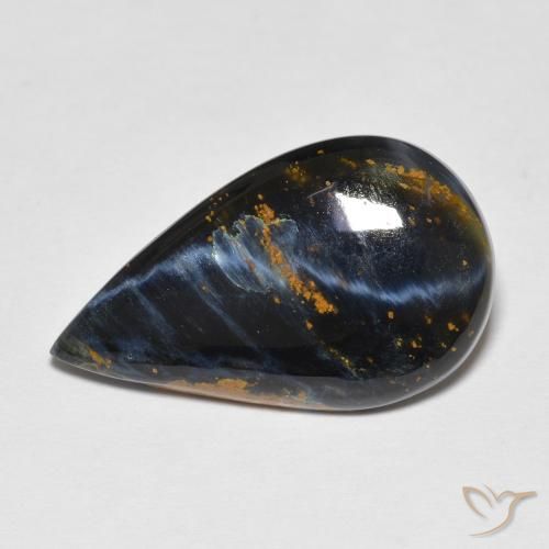 5.93ct Naturel Multicolore Pietersite, En forme de poire, Opaque