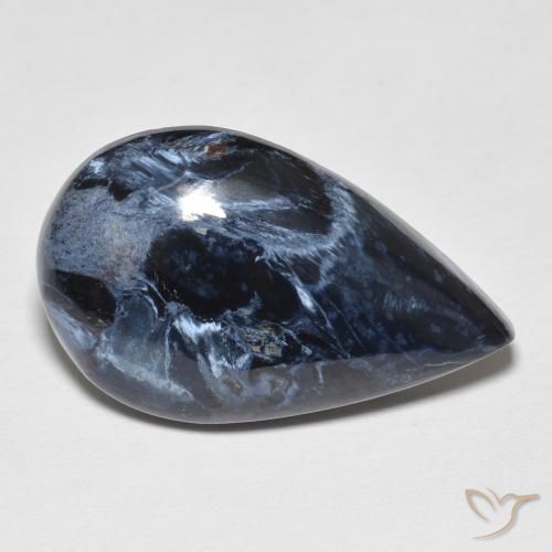 Pietersite Multicolore naturelle En forme de poire, 8.28 ct, Opaque