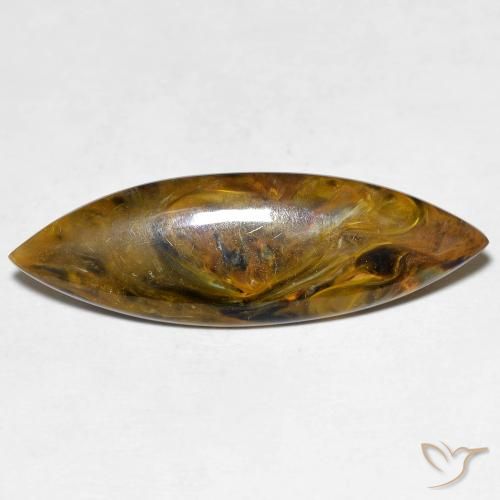 6.06ct Naturel Multicolore Pietersite, Marquise, Opaque