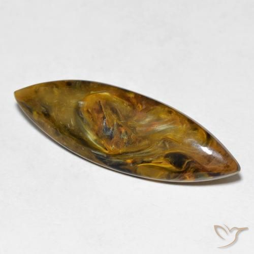 Pietersite Multicolore naturelle Marquise, 6.06 ct, Opaque