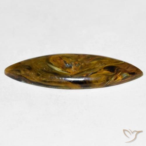 Pietersite Multicolore naturelle Marquise, 6.06 ct, Opaque
