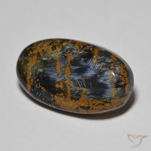 11.58ct Naturel Multicolore Pietersite, ovale, Opaque