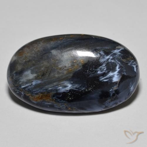12.66ct Naturel Multicolore Pietersite, ovale, Opaque