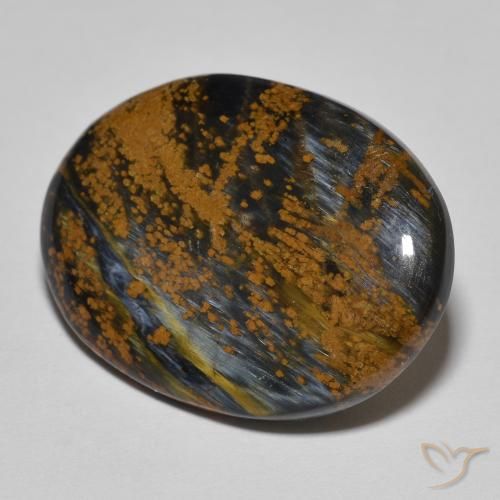 Pietersite Multicolore naturelle ovale, 11.82 ct, Opaque