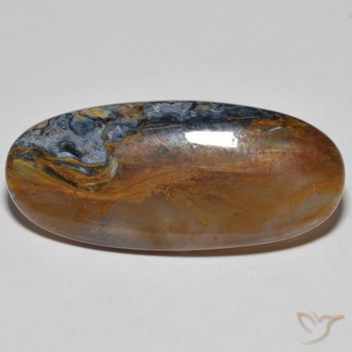 11.35ct Naturel Multicolore Pietersite, ovale, Opaque