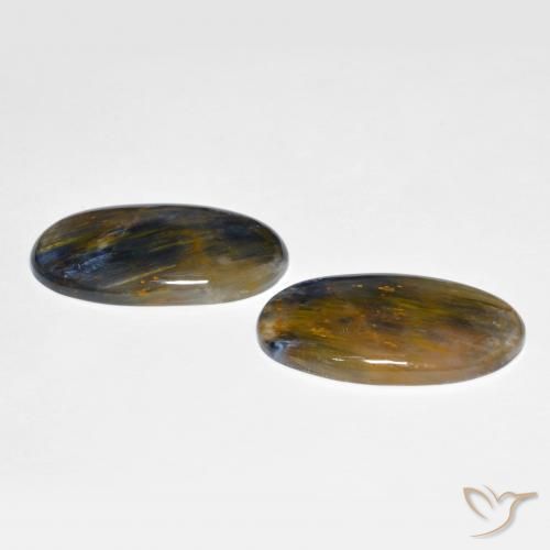 Shop natural 22.72ct Multicolore Pietersite gems, ovale, from Chine at GemSelect. In stock, global shipping!