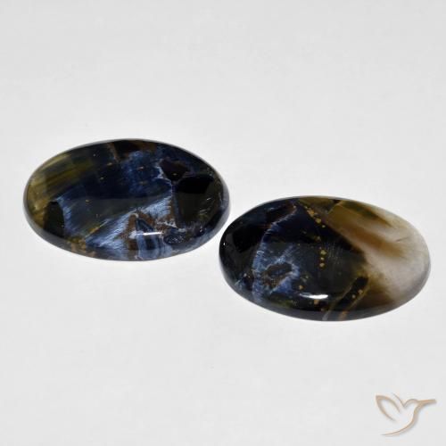 Shop natural 37.88ct Multicolore Pietersite gems, ovale, from Chine at GemSelect. In stock, global shipping!