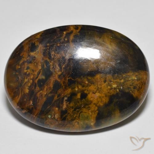35.70ct Naturel Multicolore Pietersite, ovale, Opaque