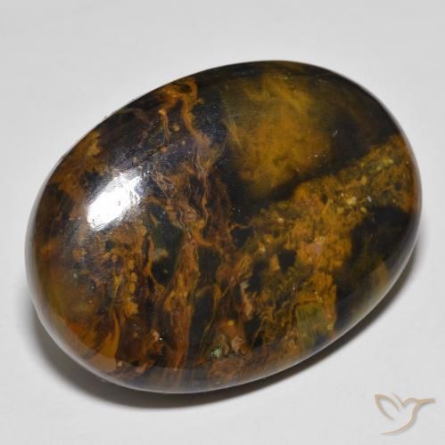 Pietersite Multicolore naturelle ovale, 35.70 ct, Opaque