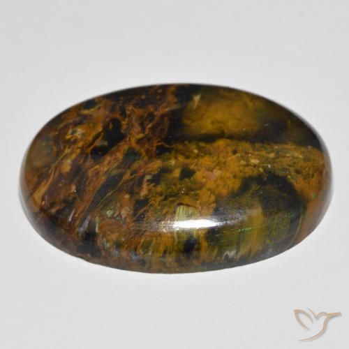 Pietersite Multicolore naturelle ovale, 35.70 ct, Opaque