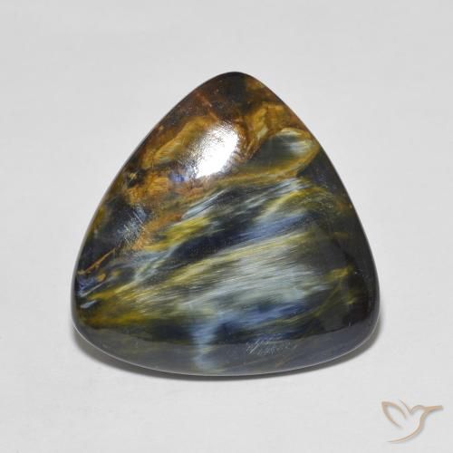 16.98ct Naturel Multicolore Pietersite, Trillion, Opaque