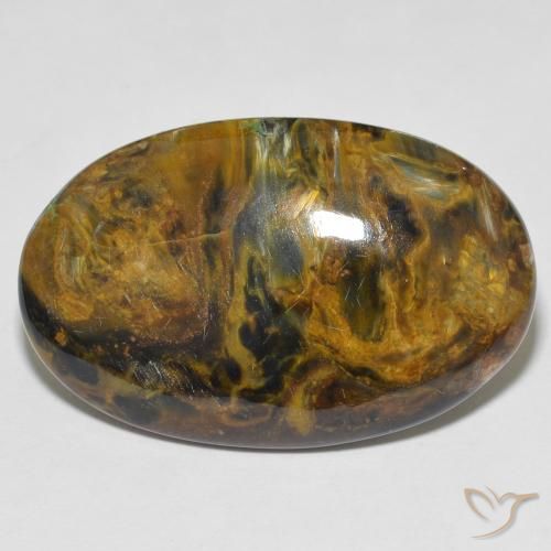 22.94ct Naturel Multicolore Pietersite, ovale, Opaque