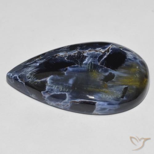 Pietersite Multicolore naturelle En forme de poire, 25.13 ct, Opaque