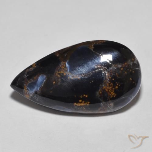 11.21ct Naturel Multicolore Pietersite, En forme de poire, Opaque