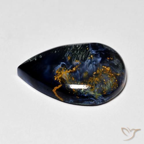Pietersite Multicolore naturelle En forme de poire, 6.58 ct, Opaque