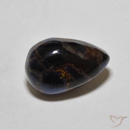 Pietersite Multicolore naturelle En forme de poire, 4.26 ct, Opaque