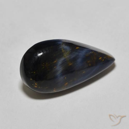 3.86ct Naturel Multicolore Pietersite, En forme de poire, Opaque