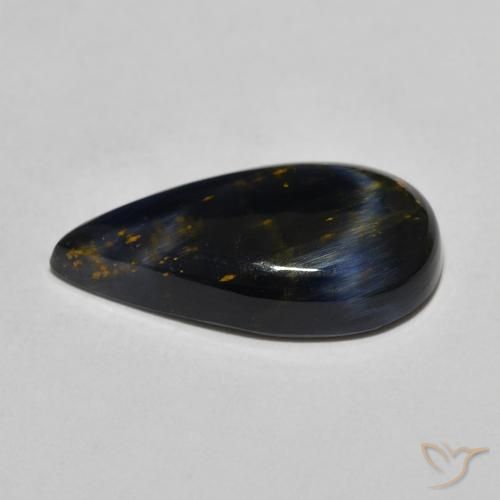 Pietersite Multicolore naturelle En forme de poire, 3.86 ct, Opaque