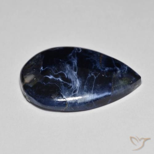 Pietersite Multicolore naturelle En forme de poire, 8.65 ct, Opaque