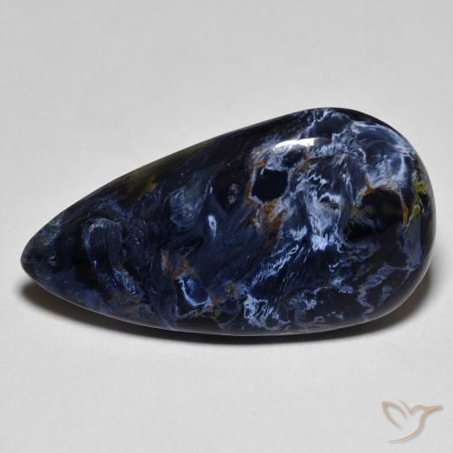 11.27ct Naturel Multicolore Pietersite, En forme de poire, Opaque