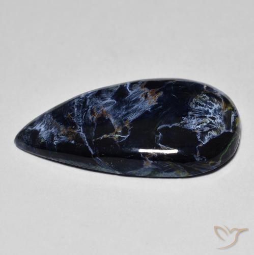 Pietersite Multicolore naturelle En forme de poire, 11.27 ct, Opaque