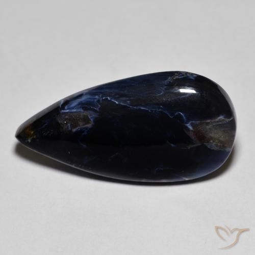 8.60ct Naturel Multicolore Pietersite, En forme de poire, Opaque