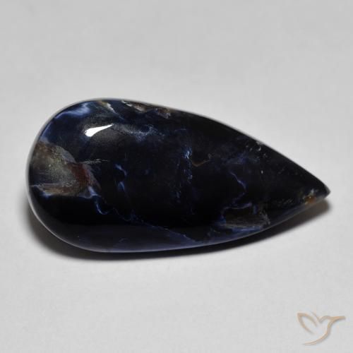 Pietersite Multicolore naturelle En forme de poire, 8.60 ct, Opaque