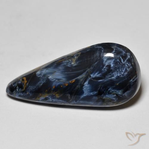 13.82ct Naturel Multicolore Pietersite, En forme de poire, Opaque