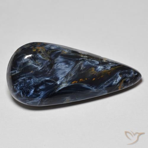 Pietersite Multicolore naturelle En forme de poire, 13.82 ct, Opaque