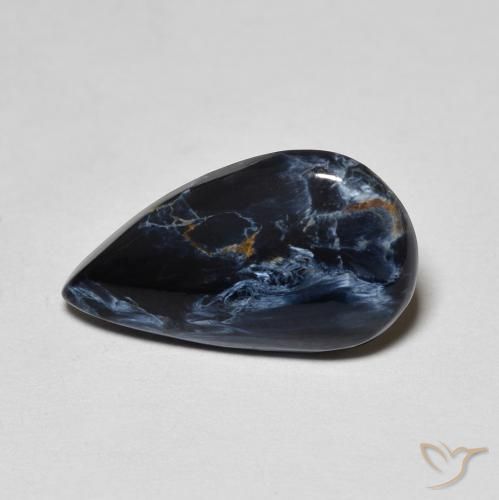 2.66ct Naturel Multicolore Pietersite, En forme de poire, Opaque