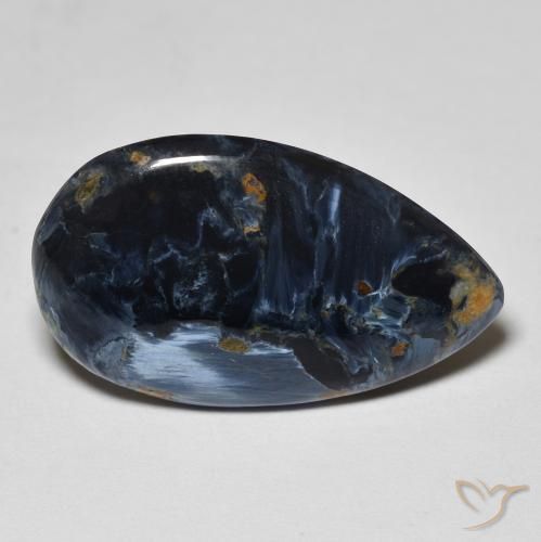 Pietersite Multicolore naturelle En forme de poire, 8.10 ct, Opaque