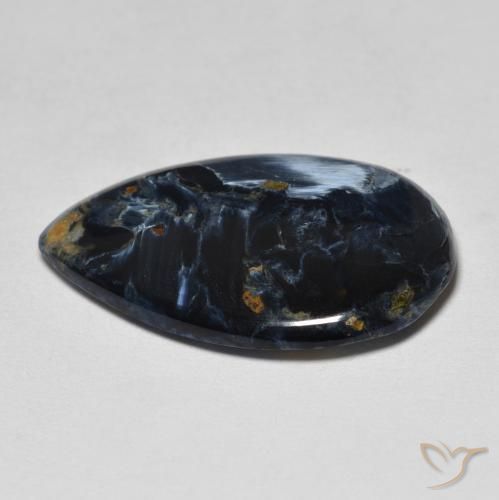 Pietersite Multicolore naturelle En forme de poire, 8.10 ct, Opaque
