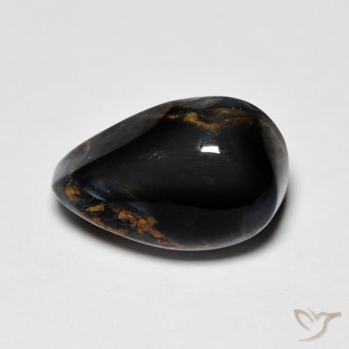 Pietersite Multicolore naturelle En forme de poire, 4.14 ct, Opaque