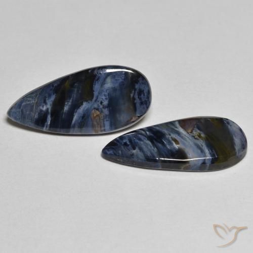 Shop natural 4.74ct Multicolore Pietersite gems, En forme de poire, from Namibie at GemSelect. In stock, global shipping!
