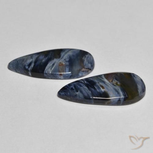 Shop natural 4.74ct Multicolore Pietersite gems, En forme de poire, from Namibie at GemSelect. In stock, global shipping!