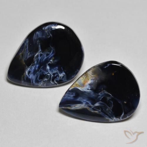 10.28ctw Naturel Multicolore Pietersite, En forme de poire, Opaque
