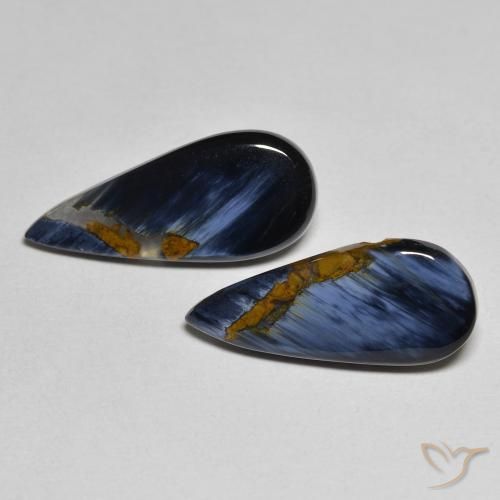 4.86ctw Naturel Multicolore Pietersite, En forme de poire, Opaque