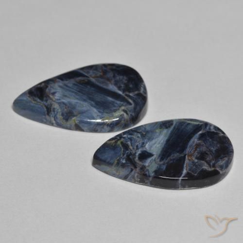 Shop natural 8.69ct Multicolore Pietersite gems, En forme de poire, from Namibie at GemSelect. In stock, global shipping!