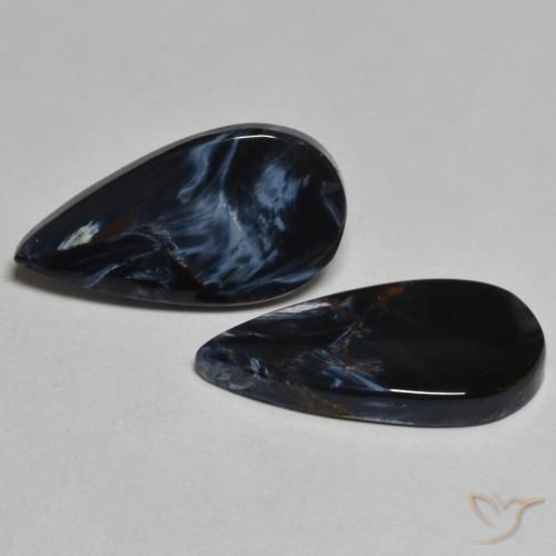 Shop natural 5.89ct Multicolore Pietersite gems, En forme de poire, from Namibie at GemSelect. In stock, global shipping!