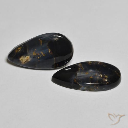 Shop natural 7.21ct Multicolore Pietersite gems, En forme de poire, from Namibie at GemSelect. In stock, global shipping!