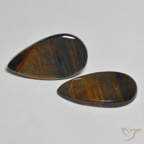 Shop natural 10.63ct Multicolore Pietersite gems, En forme de poire, from Namibie at GemSelect. In stock, global shipping!