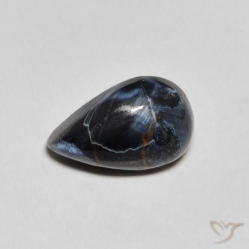1.32ct Naturel Multicolore Pietersite, En forme de poire, Opaque