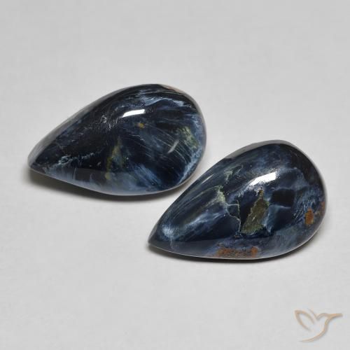 4.67ctw Naturel Multicolore Pietersite, En forme de poire, Opaque