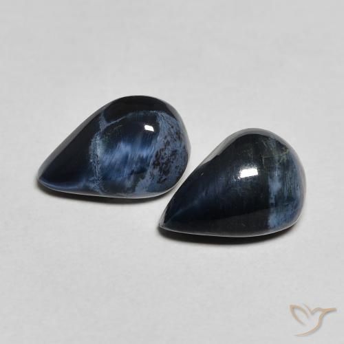 2.42ctw Naturel Multicolore Pietersite, En forme de poire, Opaque