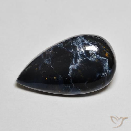 Pietersite Multicolore naturelle En forme de poire, 8.57 ct, Opaque