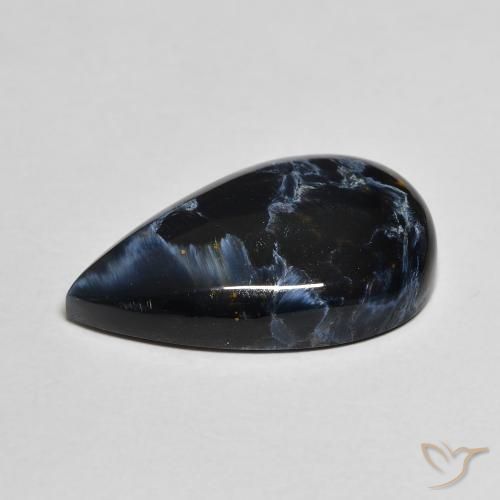 Pietersite Multicolore naturelle En forme de poire, 8.57 ct, Opaque