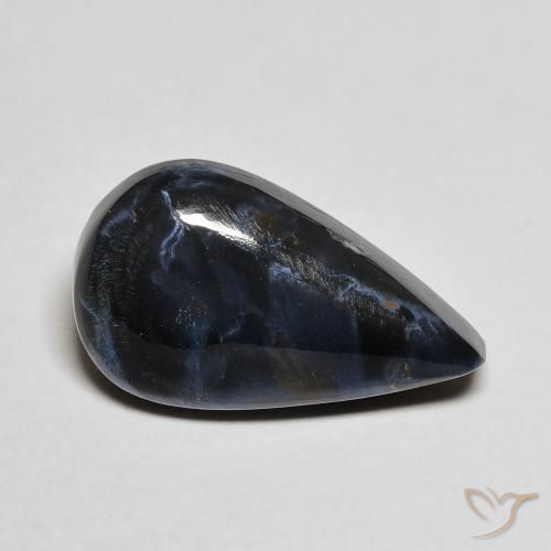 Pietersite Multicolore naturelle En forme de poire, 4.48 ct, Opaque