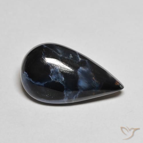 Pietersite Multicolore naturelle En forme de poire, 3.63 ct, Opaque
