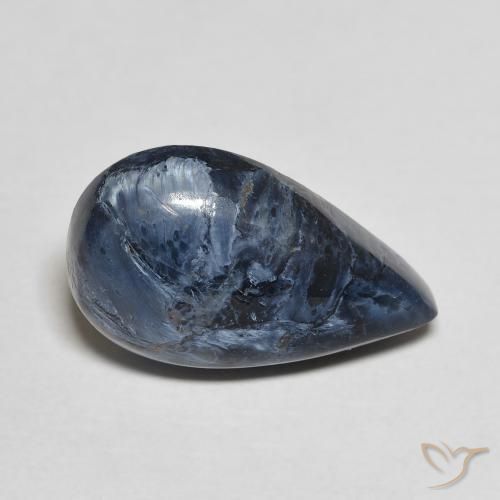 Pietersite Multicolore naturelle En forme de poire, 4.66 ct, Opaque