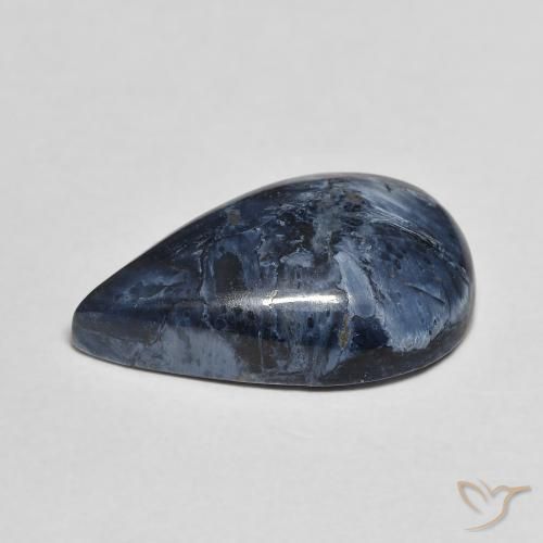 Pietersite Multicolore naturelle En forme de poire, 4.66 ct, Opaque